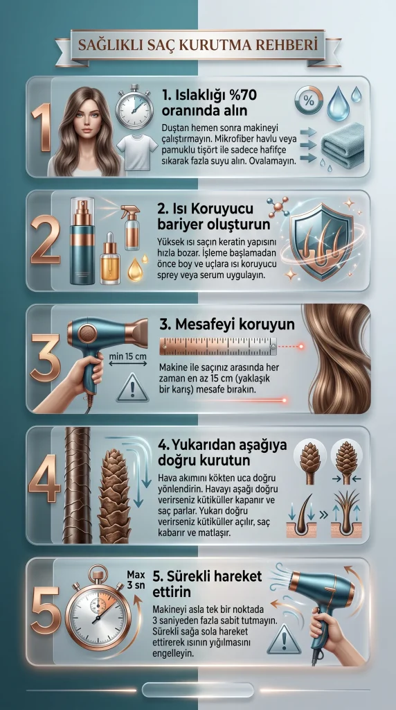 Saç kurutma (fön) makinesi nasıl kullanılır?